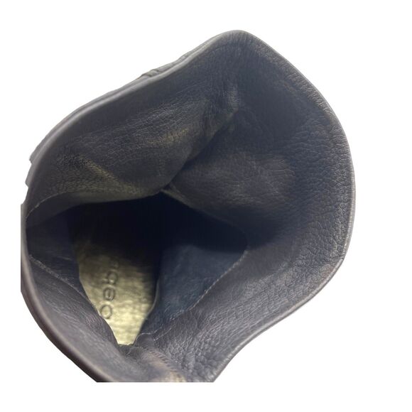 Bebe NORA Boots Womens 7 Leather Slouchy Heeled Bootie Coastal Cowgirl Boho Chic - Picture 12 of 13